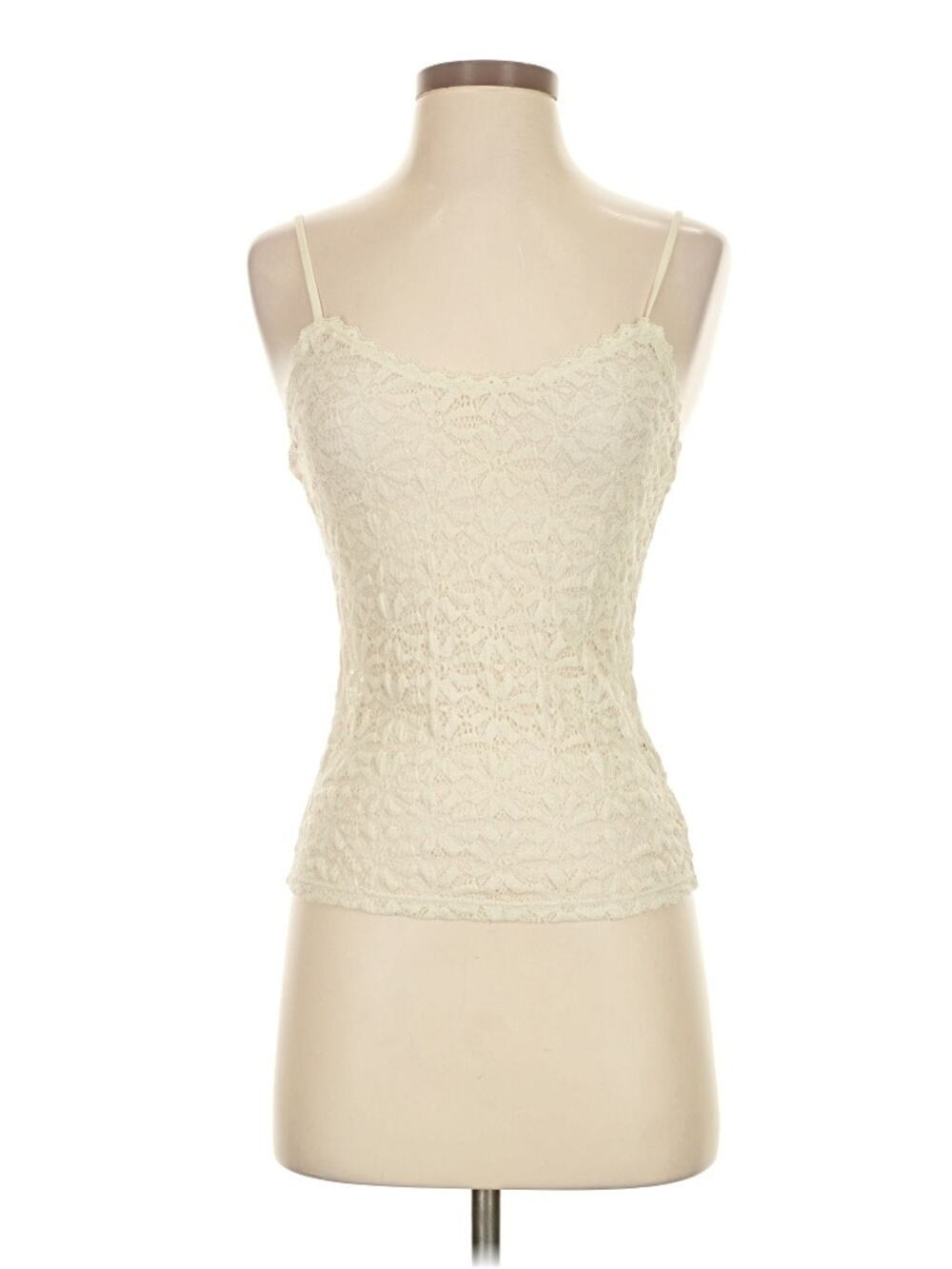 NWT Zara Size Small - Boho Floral Lace Sheer Tank Top